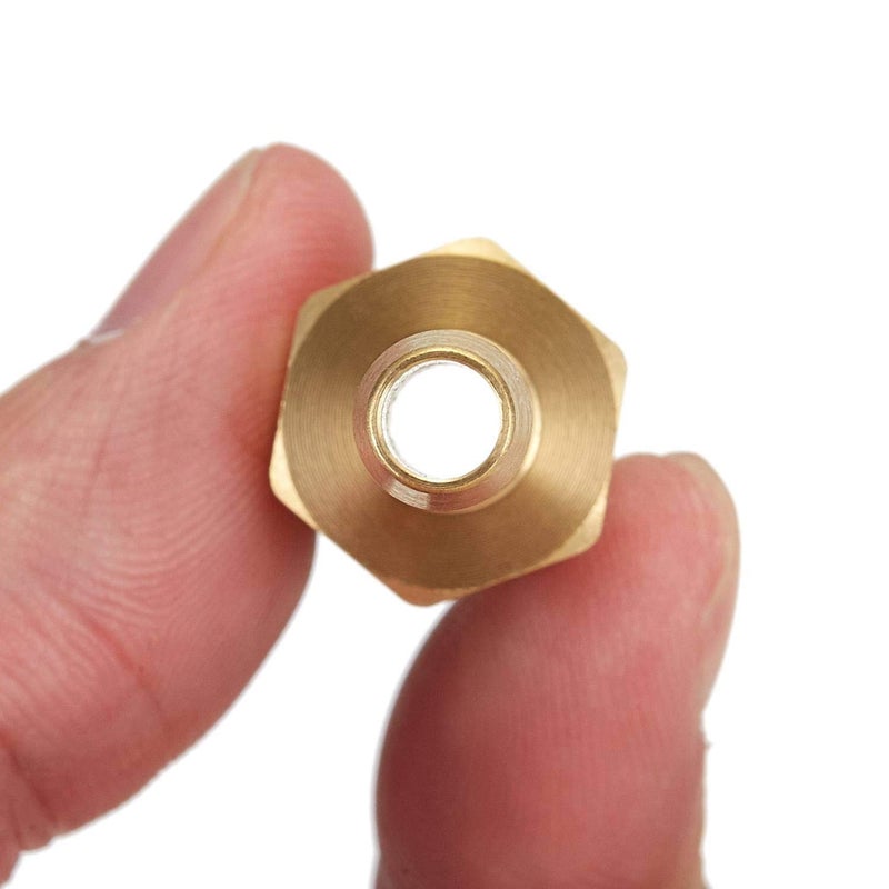 Litorange 6 PCS Solid Brass Pipe Fitting and Air Hose End Fitings 1/4" Barb x 1/4" NPT Male Thread Pipe Adapter - Image 3